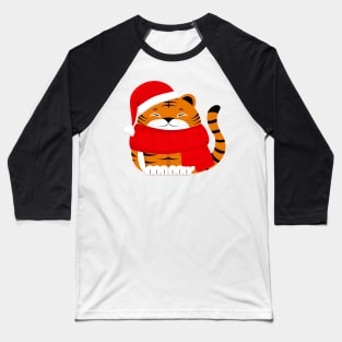 Cute winter tiger cub Baseball T-Shirt